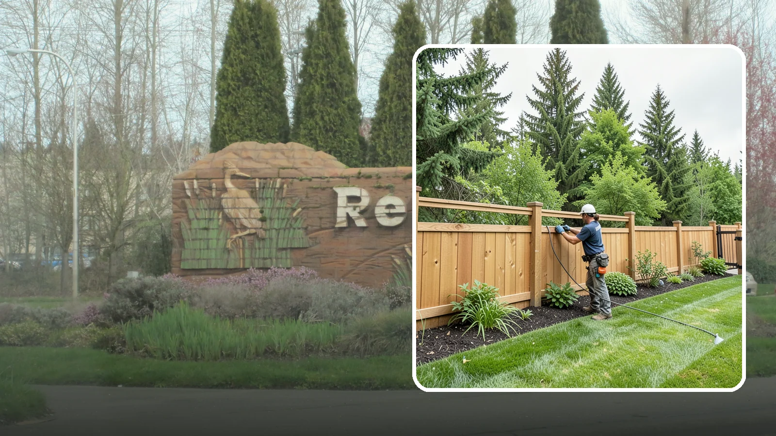 Fence Repair in Renton, King County, WA - Repair of leaning, sagging, broken, and rotted fencing to restore strength, function, and appearance.