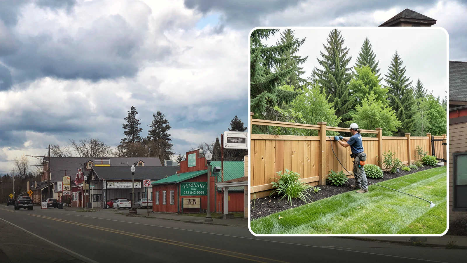 Fence Repair in Roy, Pierce County, WA - Repair of leaning, sagging, broken, and rotted fencing to restore strength, function, and appearance.