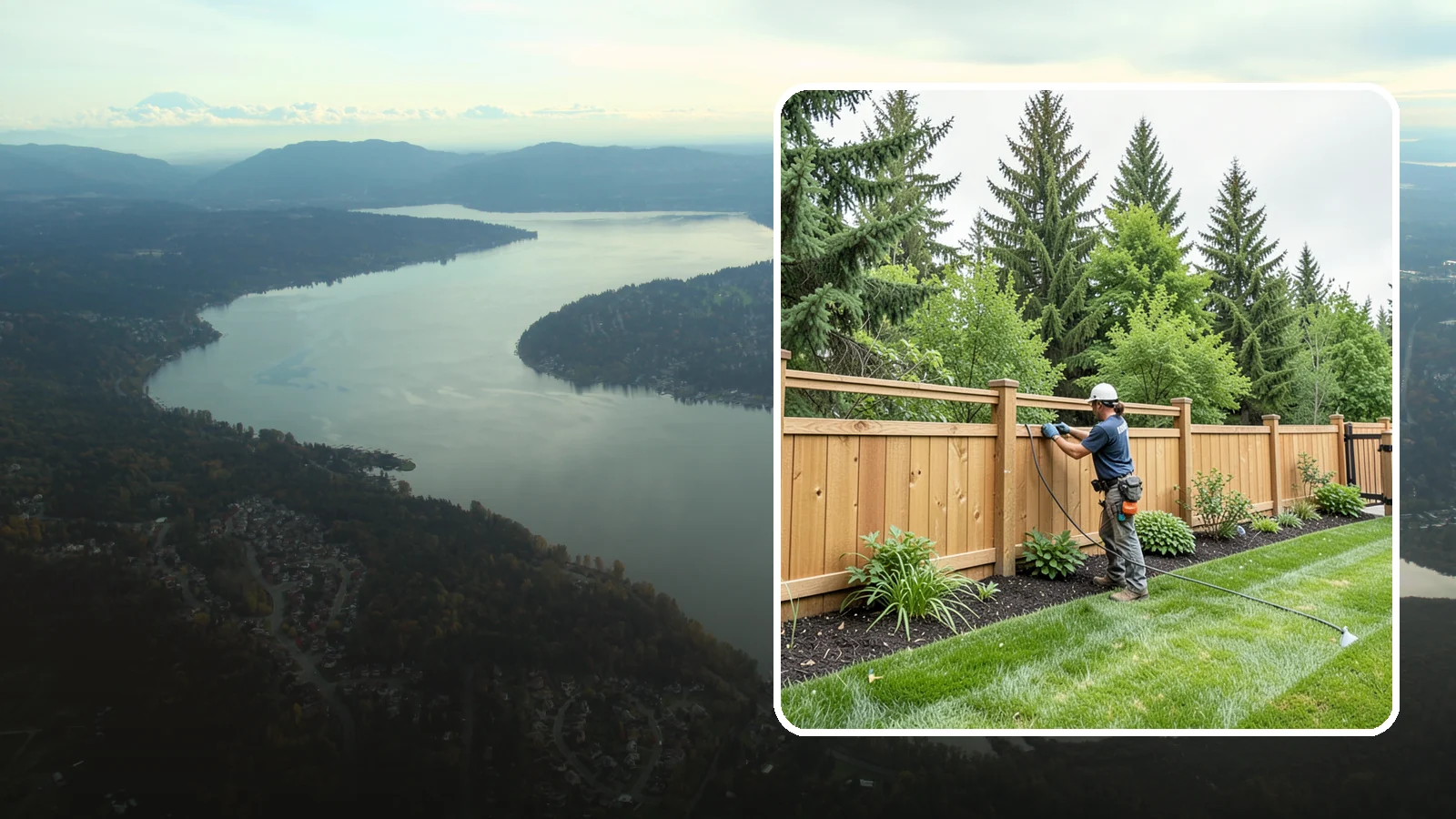 Fence Repair in Sammamish, King County, WA - Repair of leaning, sagging, broken, and rotted fencing to restore strength, function, and appearance.