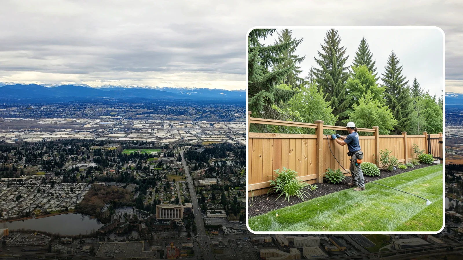 Fence Repair in SeaTac, King County, WA - Repair of leaning, sagging, broken, and rotted fencing to restore strength, function, and appearance.