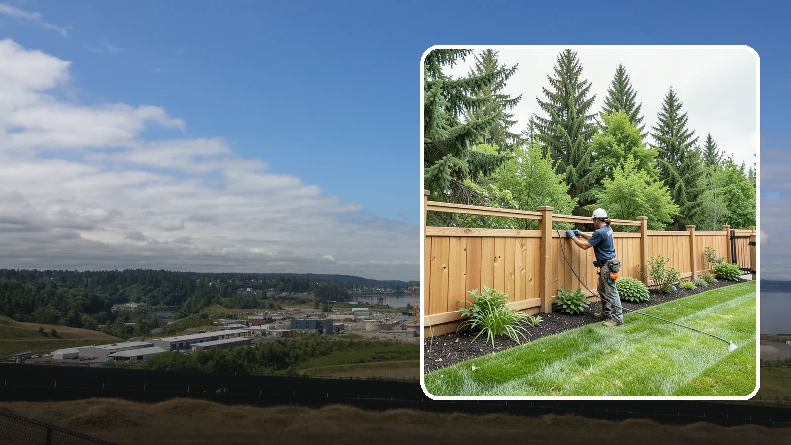 Fence Repair in University Place, Pierce County, WA - Repair of leaning, sagging, broken, and rotted fencing to restore strength, function, and appearance.