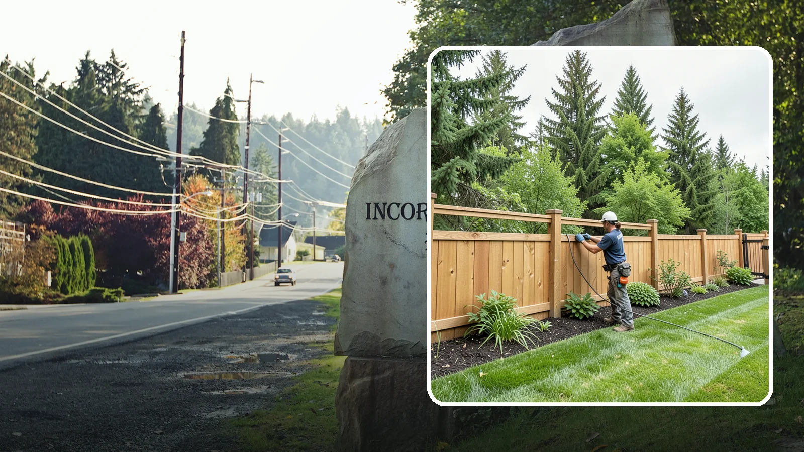Fence Repair in Wilkeson, Pierce County, WA - Repair of leaning, sagging, broken, and rotted fencing to restore strength, function, and appearance.