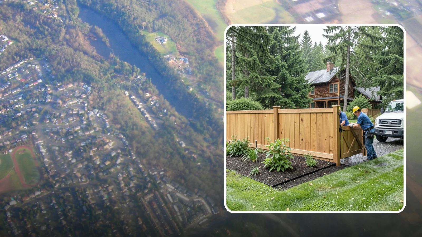 Fence Replacement in Algona, King County, WA - We replace failing, rotted, or storm-damaged fences across the Puget Sound region with sturdier materials built for wet Northwest...