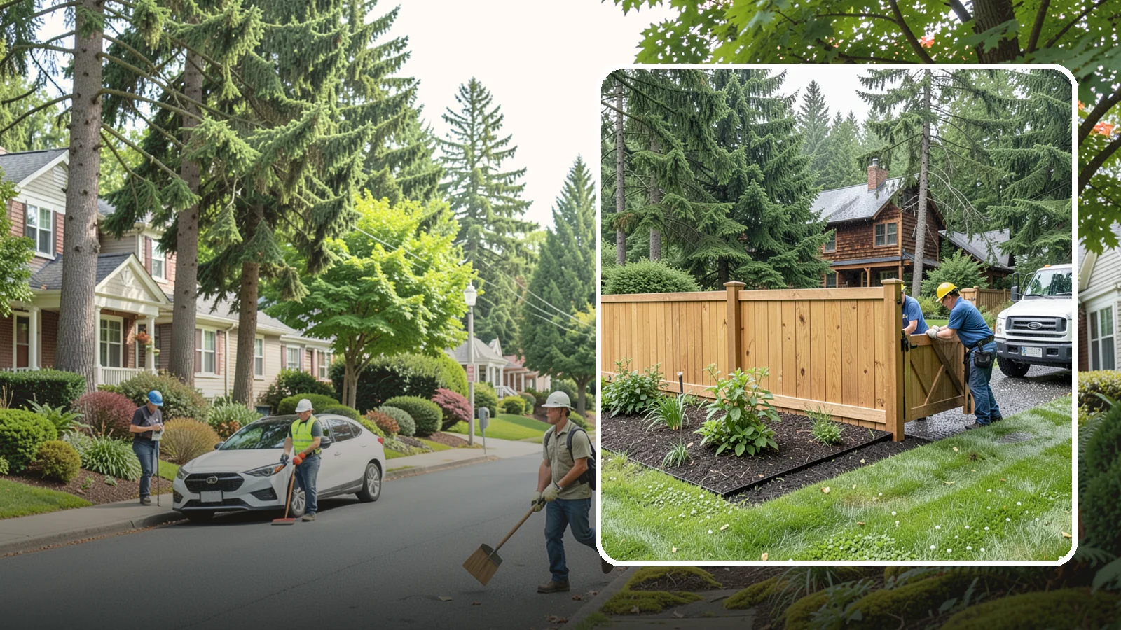 Fence Replacement in Beaux Arts Village, King County, WA - We replace failing, rotted, or storm-damaged fences across the Puget Sound region with sturdier materials built for wet Northwest...
