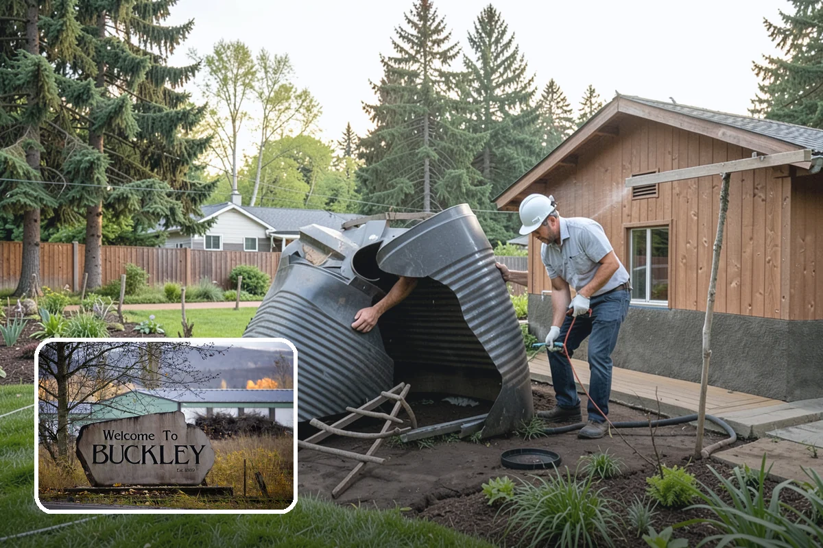 Fence Replacement in Buckley, Pierce County, WA - Removes safety and privacy gaps left by a deteriorating fence