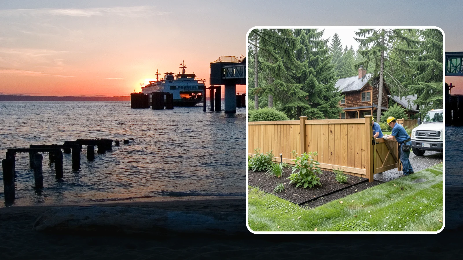 Fence Replacement in Edmonds, Snohomish County, WA - We replace failing, rotted, or storm-damaged fences across the Puget Sound region with sturdier materials built for wet Northwest...