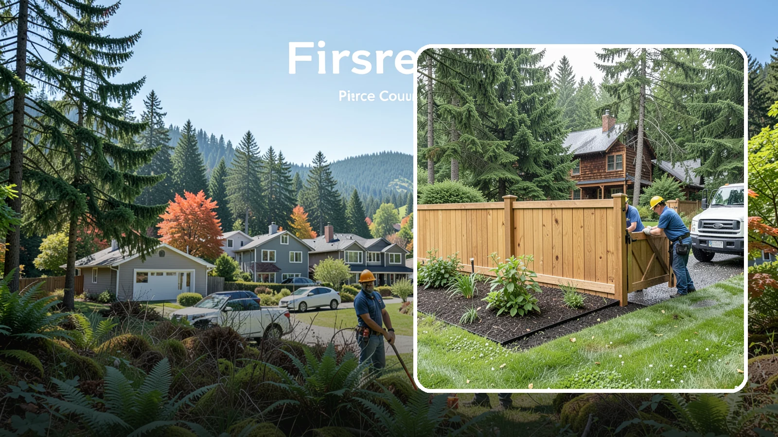 Fence Replacement in Fircrest, Pierce County, WA - We replace failing, rotted, or storm-damaged fences across the Puget Sound region with sturdier materials built for wet Northwest...