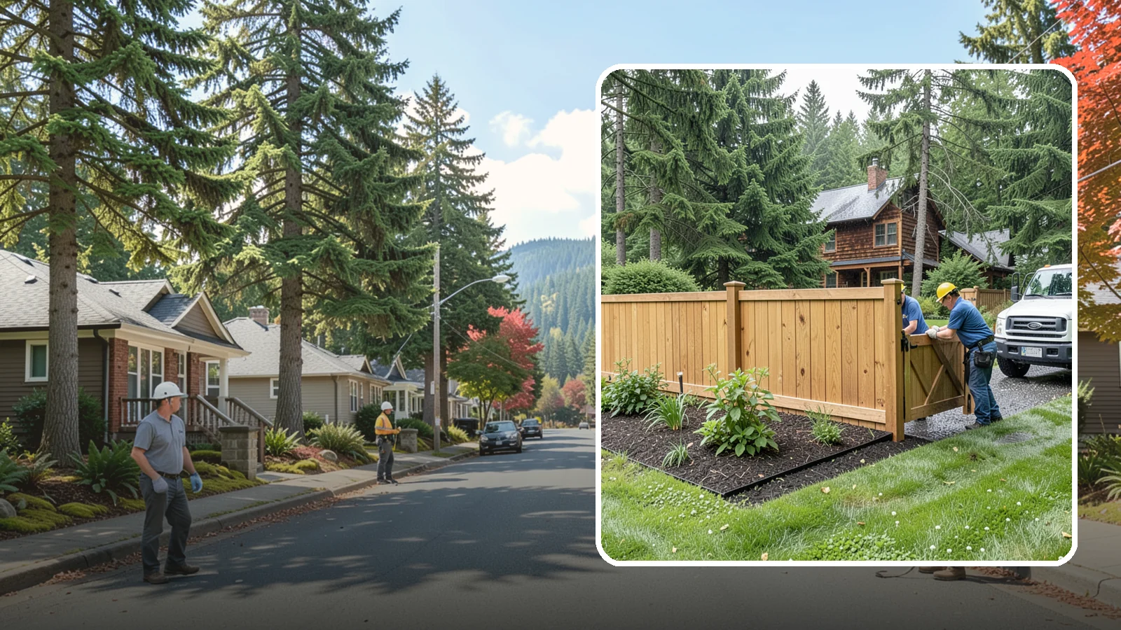 Fence Replacement in Hunts Point, King County, WA - We replace failing, rotted, or storm-damaged fences across the Puget Sound region with sturdier materials built for wet Northwest...