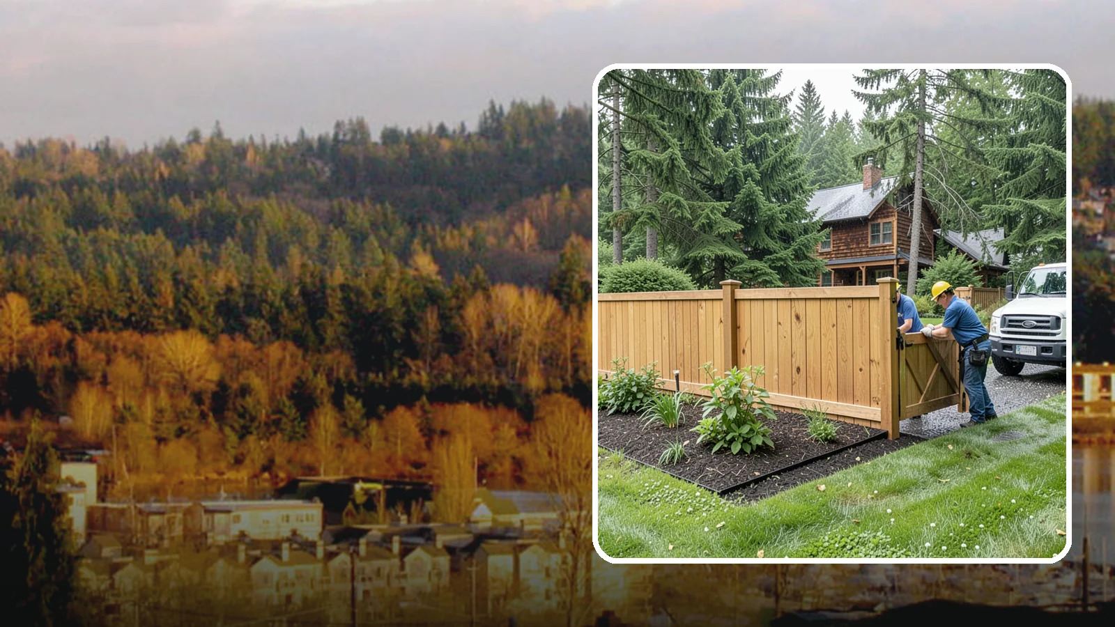 Fence Replacement in Kenmore, King County, WA - We replace failing, rotted, or storm-damaged fences across the Puget Sound region with sturdier materials built for wet Northwest...