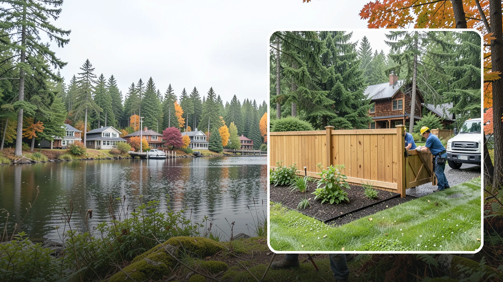 Fence Replacement in La Conner, Skagit County, WA - We replace failing, rotted, or storm-damaged fences across the Puget Sound region with sturdier materials built for wet Northwest...