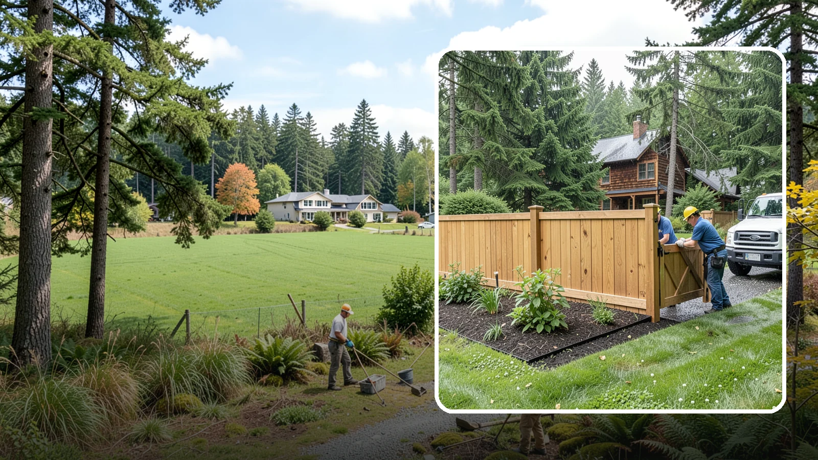 Fence Replacement in Lyman, Skagit County, WA - We replace failing, rotted, or storm-damaged fences across the Puget Sound region with sturdier materials built for wet Northwest...
