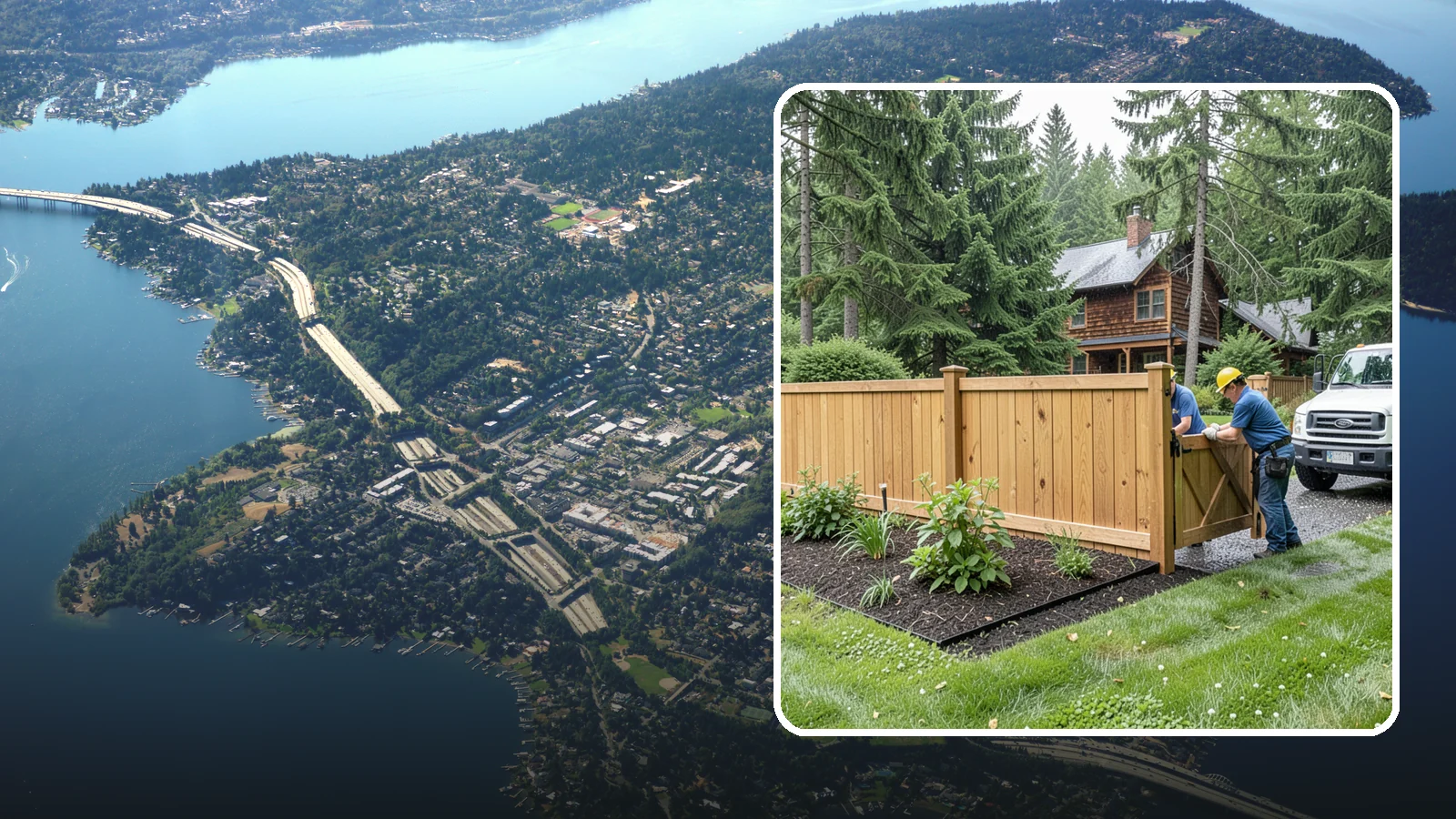 Fence Replacement in Mercer Island, King County, WA - We replace failing, rotted, or storm-damaged fences across the Puget Sound region with sturdier materials built for wet Northwest...