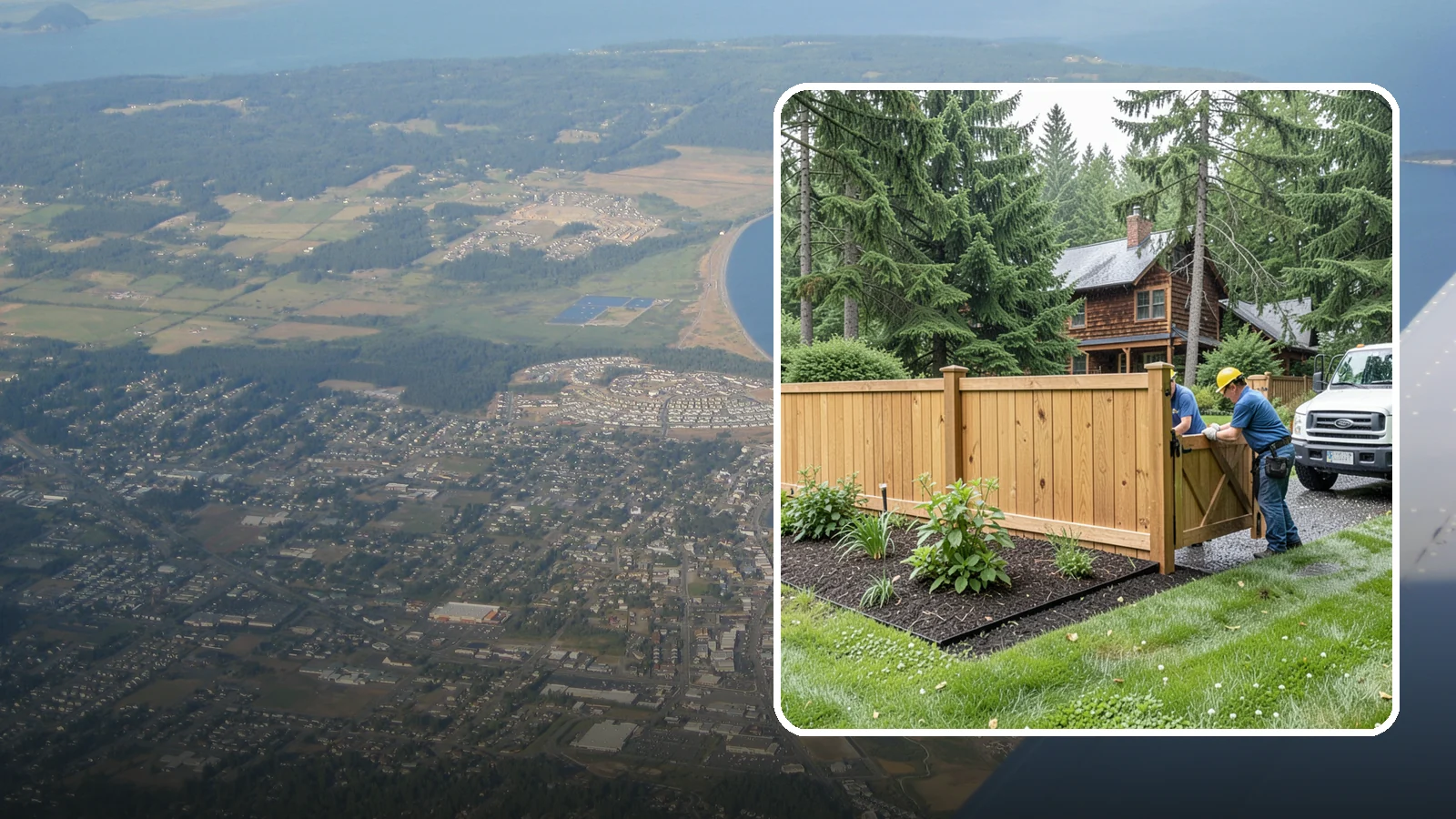 Fence Replacement in Oak Harbor, Island County, WA - We replace failing, rotted, or storm-damaged fences across the Puget Sound region with sturdier materials built for wet Northwest...