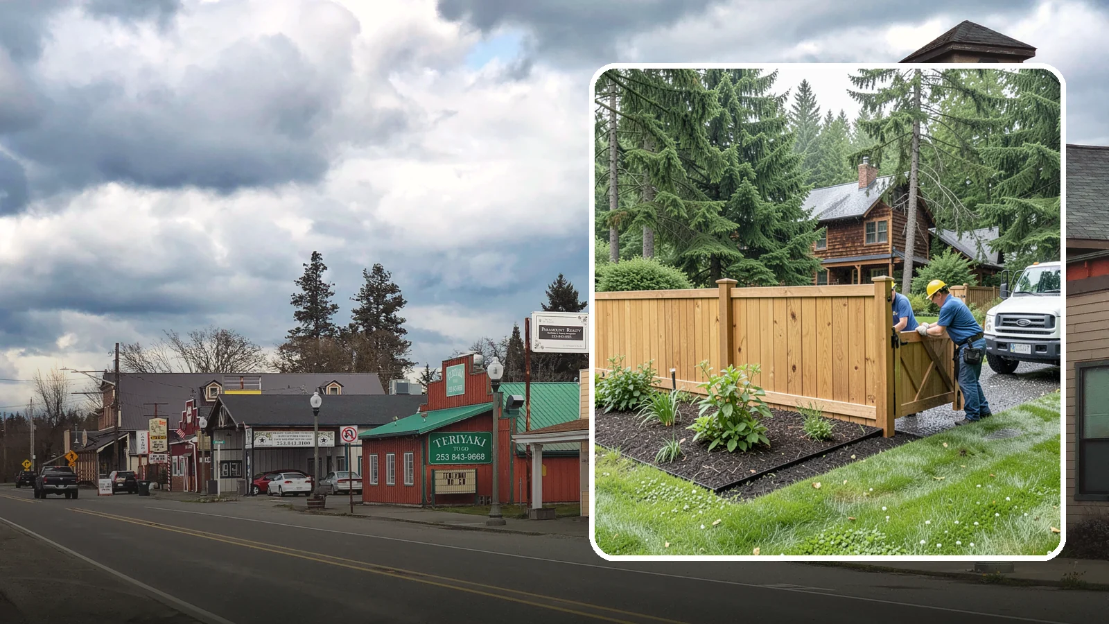 Fence Replacement in Roy, Pierce County, WA - We replace failing, rotted, or storm-damaged fences across the Puget Sound region with sturdier materials built for wet Northwest...