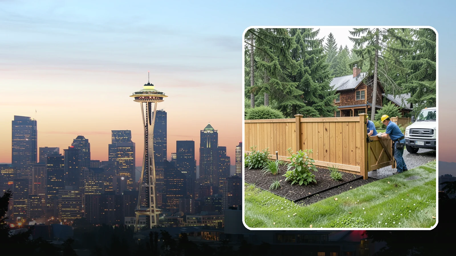 Fence Replacement in Seattle, King County, WA - We replace failing, rotted, or storm-damaged fences across the Puget Sound region with sturdier materials built for wet Northwest...