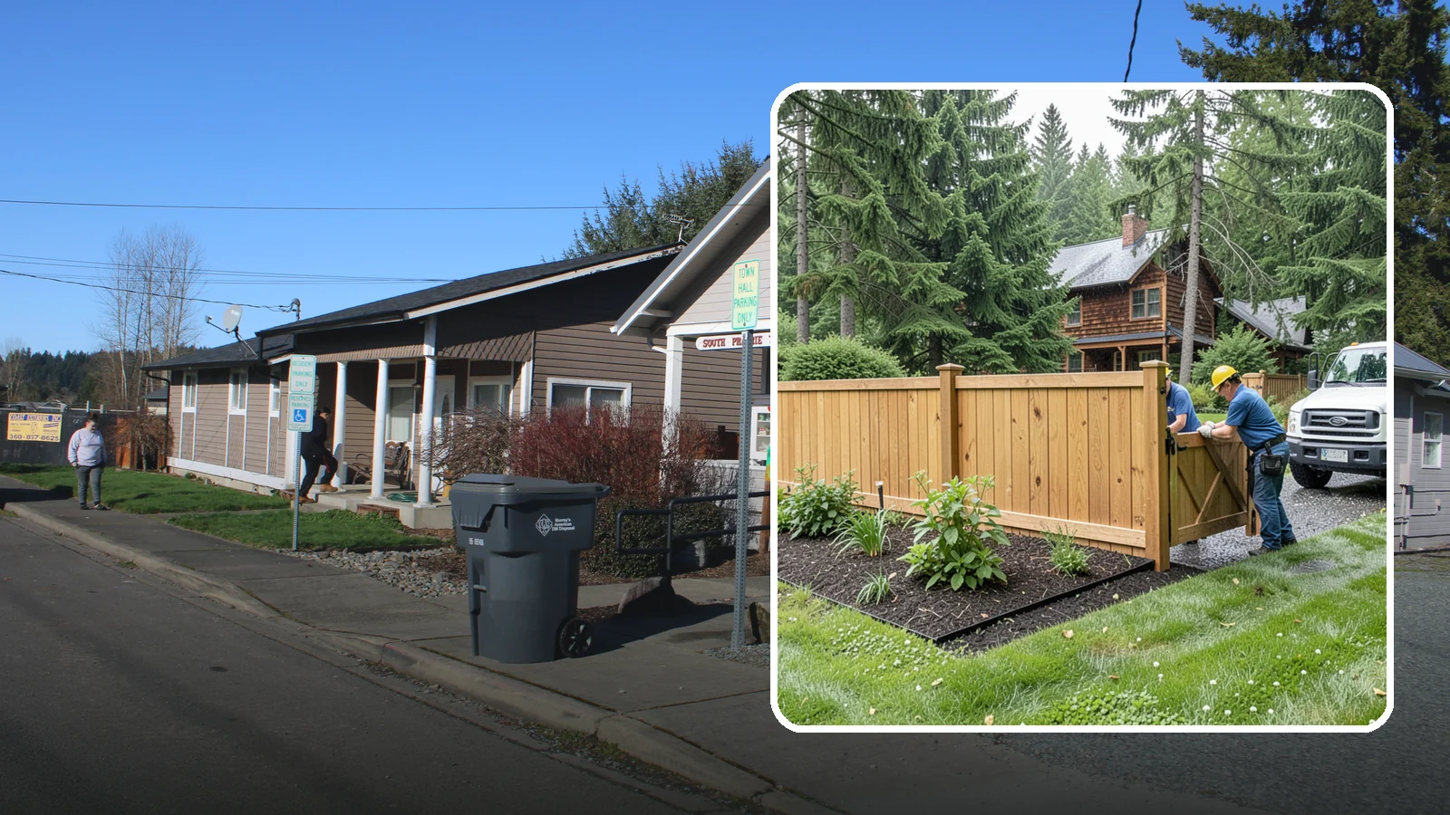 Fence Replacement in South Prairie, Pierce County, WA - We replace failing, rotted, or storm-damaged fences across the Puget Sound region with sturdier materials built for wet Northwest...