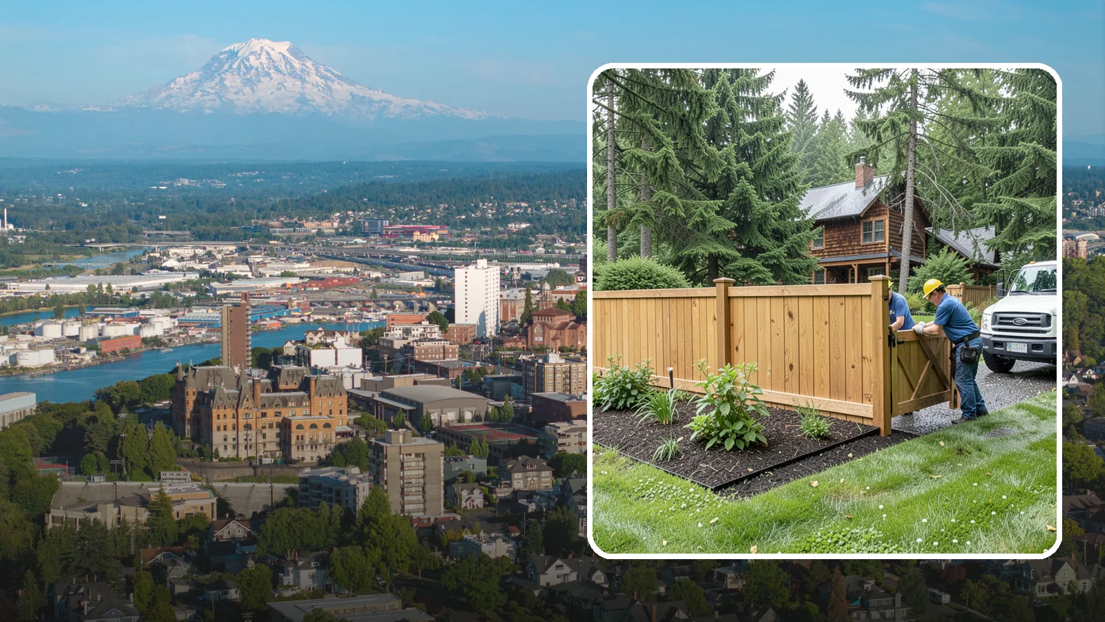 Fence Replacement in Tacoma, Pierce County, WA - We replace failing, rotted, or storm-damaged fences across the Puget Sound region with sturdier materials built for wet Northwest...