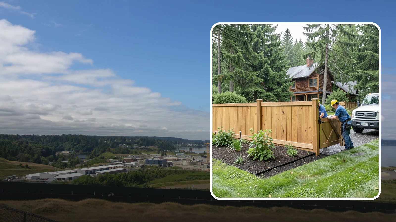 Fence Replacement in University Place, Pierce County, WA - We replace failing, rotted, or storm-damaged fences across the Puget Sound region with sturdier materials built for wet Northwest...