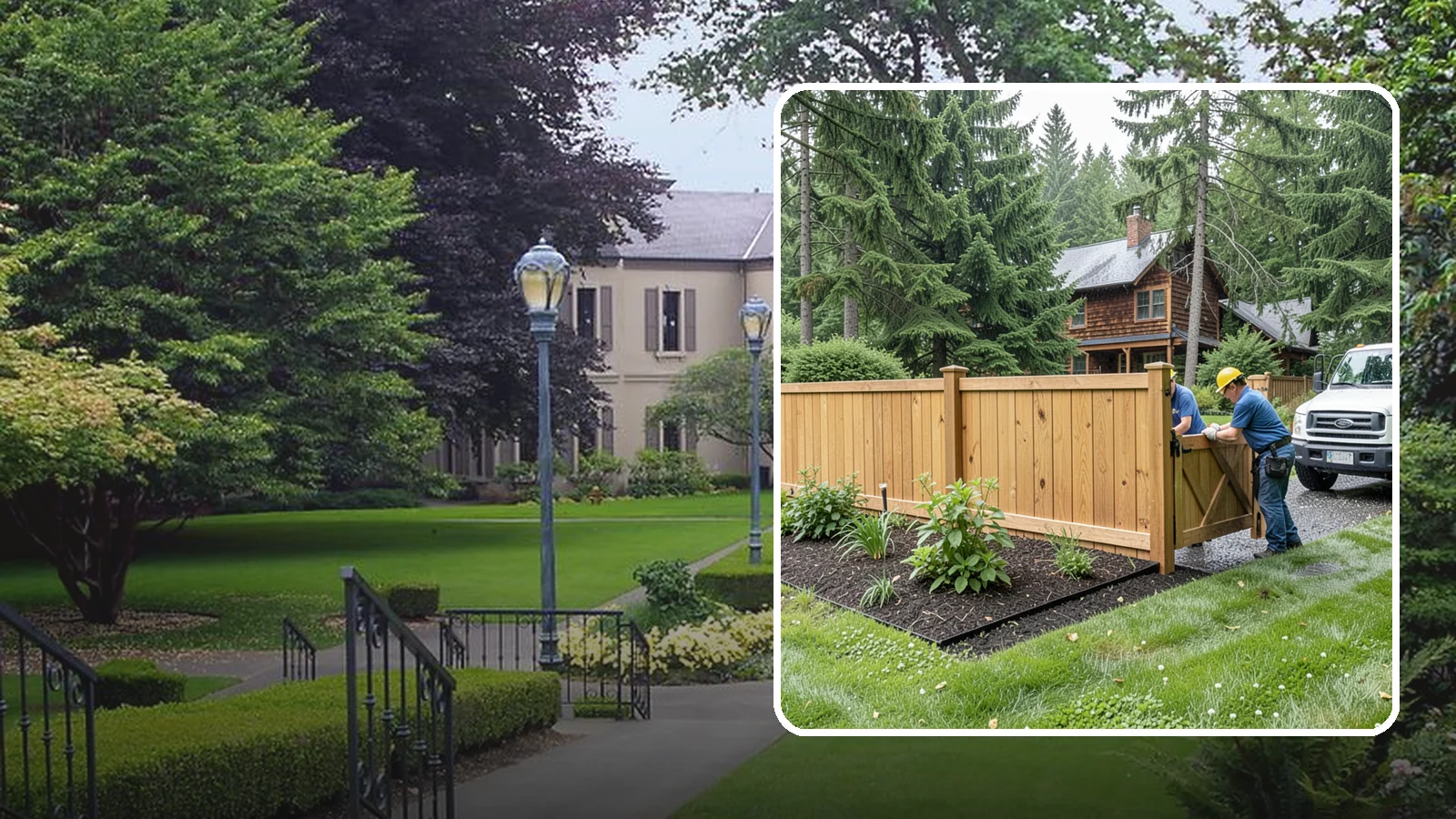 Fence Replacement in Woodinville, King County, WA - We replace failing, rotted, or storm-damaged fences across the Puget Sound region with sturdier materials built for wet Northwest...