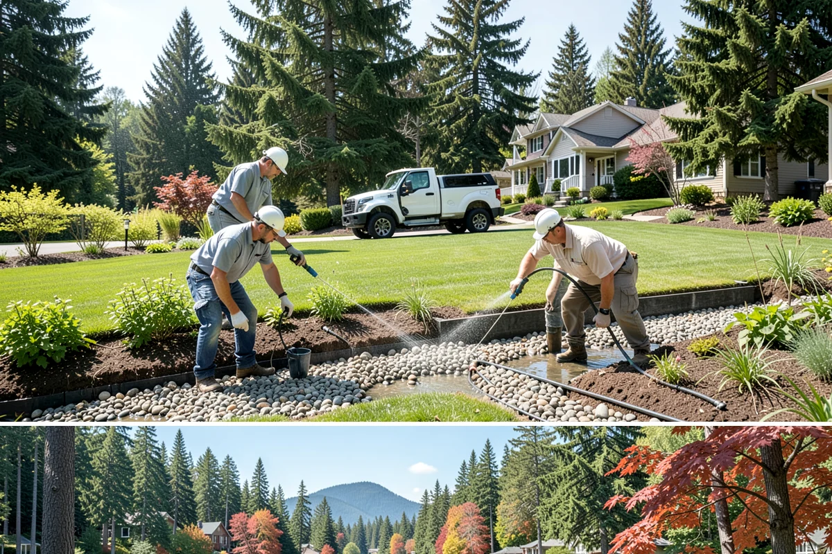 Fencing in Covington, King County, WA - Best installed spring through fall.