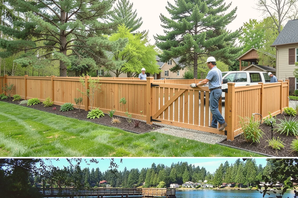 Fencing in Federal Way, King County, WA - Best installed spring through fall.