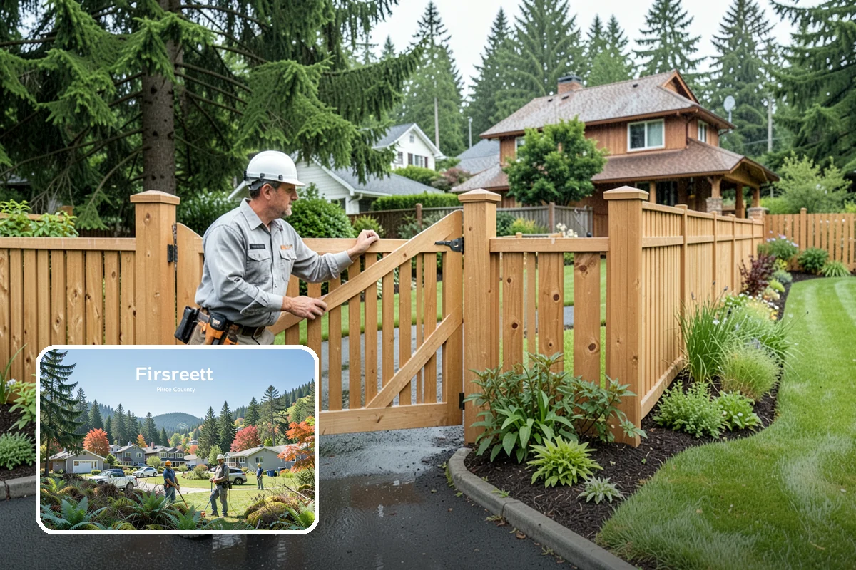 Fencing in Fircrest, Pierce County, WA - Design-through-install service