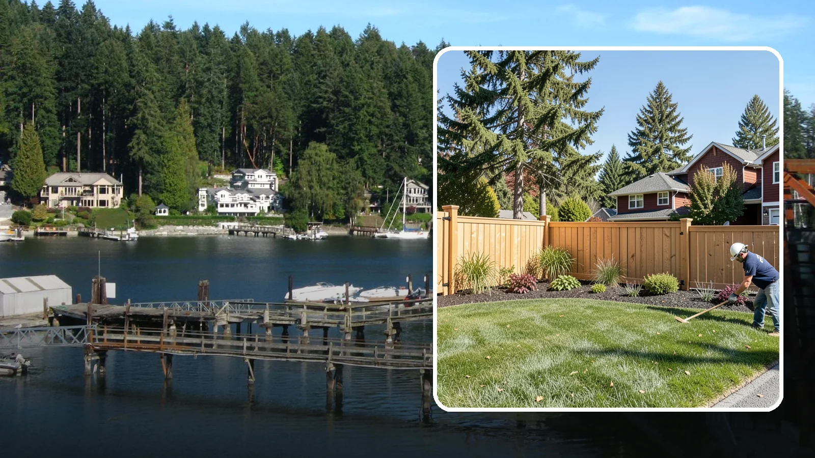 Fencing in Gig Harbor, Pierce County, WA - Complete fencing services from design to installation for residential and commercial properties.