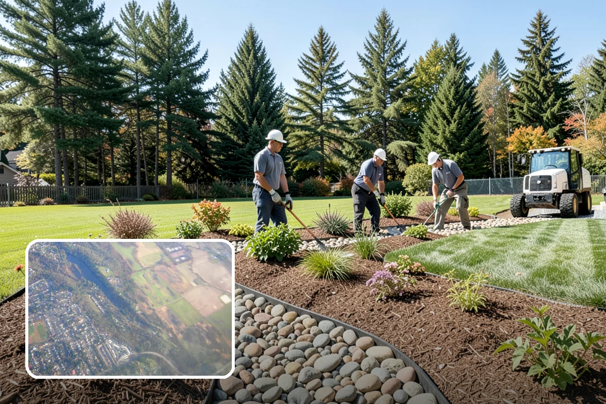 Fir Bark Installation in Algona, King County, WA - Excellent drainage that suits wet PNW soils