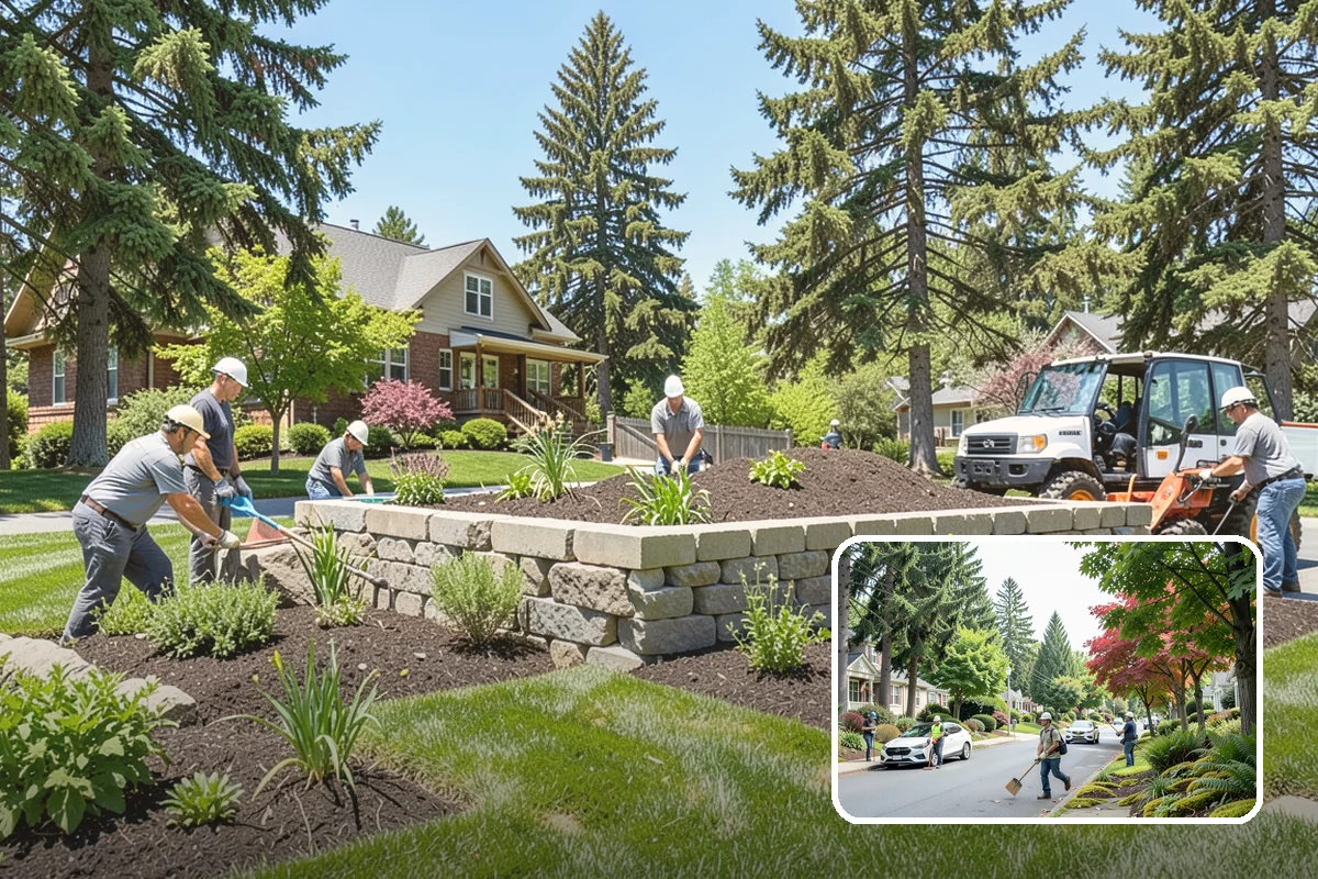 Fir Bark Installation in Beaux Arts Village, King County, WA - Excellent drainage that suits wet PNW soils