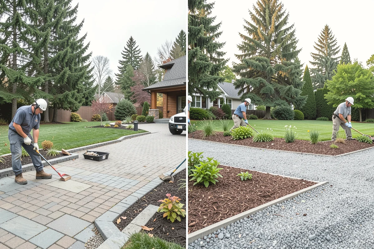 Fir Bark Installation in Black Diamond, King County, WA - Assess bed scale and recommend a small, medium, or large nugget grade