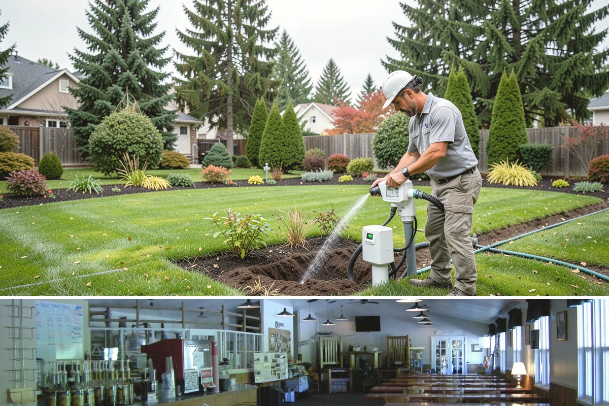 Fir Bark Installation in Black Diamond, King County, WA - Fir bark works well applied in spring or fall