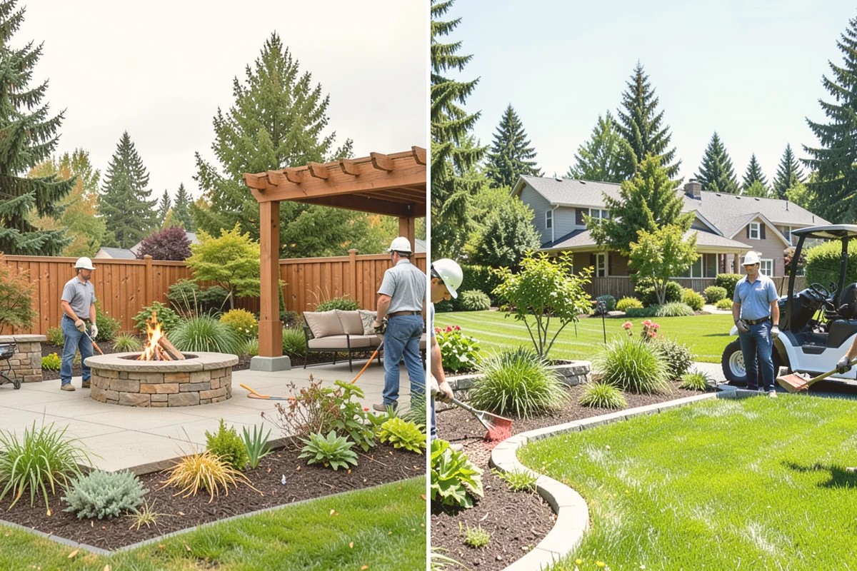 Fir Bark Installation in Bothell, King County, WA - Assess bed scale and recommend a small, medium, or large nugget grade