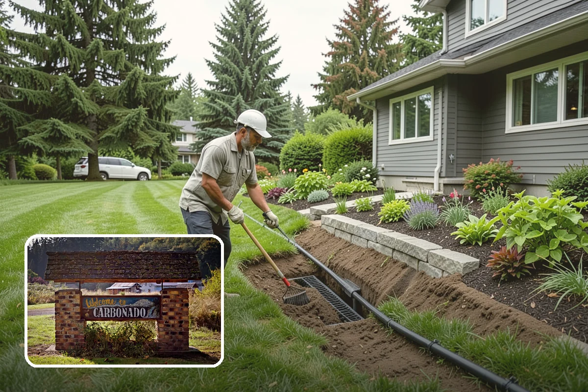 Fir Bark Installation in Carbonado, Pierce County, WA - Excellent drainage that suits wet PNW soils