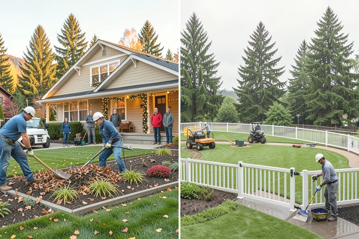 Fir Bark Installation in Carnation, King County, WA - Assess bed scale and recommend a small, medium, or large nugget grade