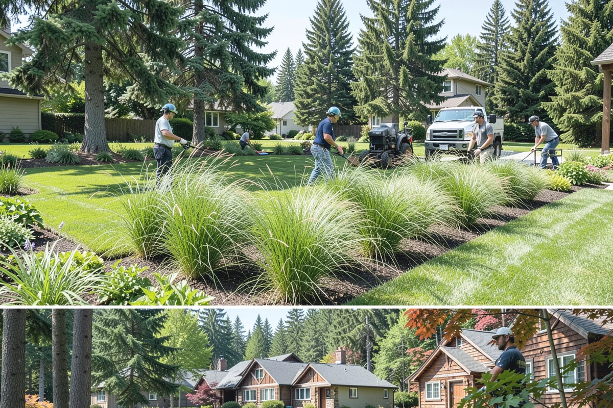 Fir Bark Installation in Edgewood, Pierce County, WA - Fir bark works well applied in spring or fall