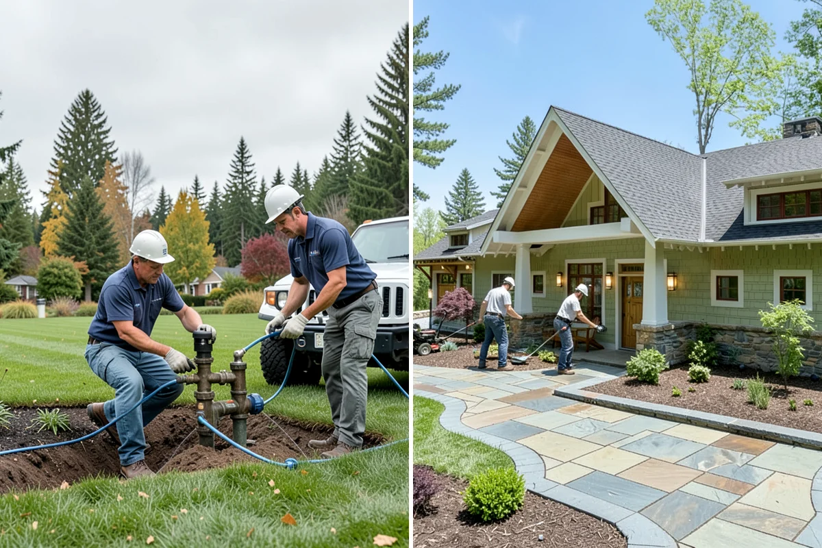 Fir Bark Installation in Gig Harbor, Pierce County, WA - Assess bed scale and recommend a small, medium, or large nugget grade