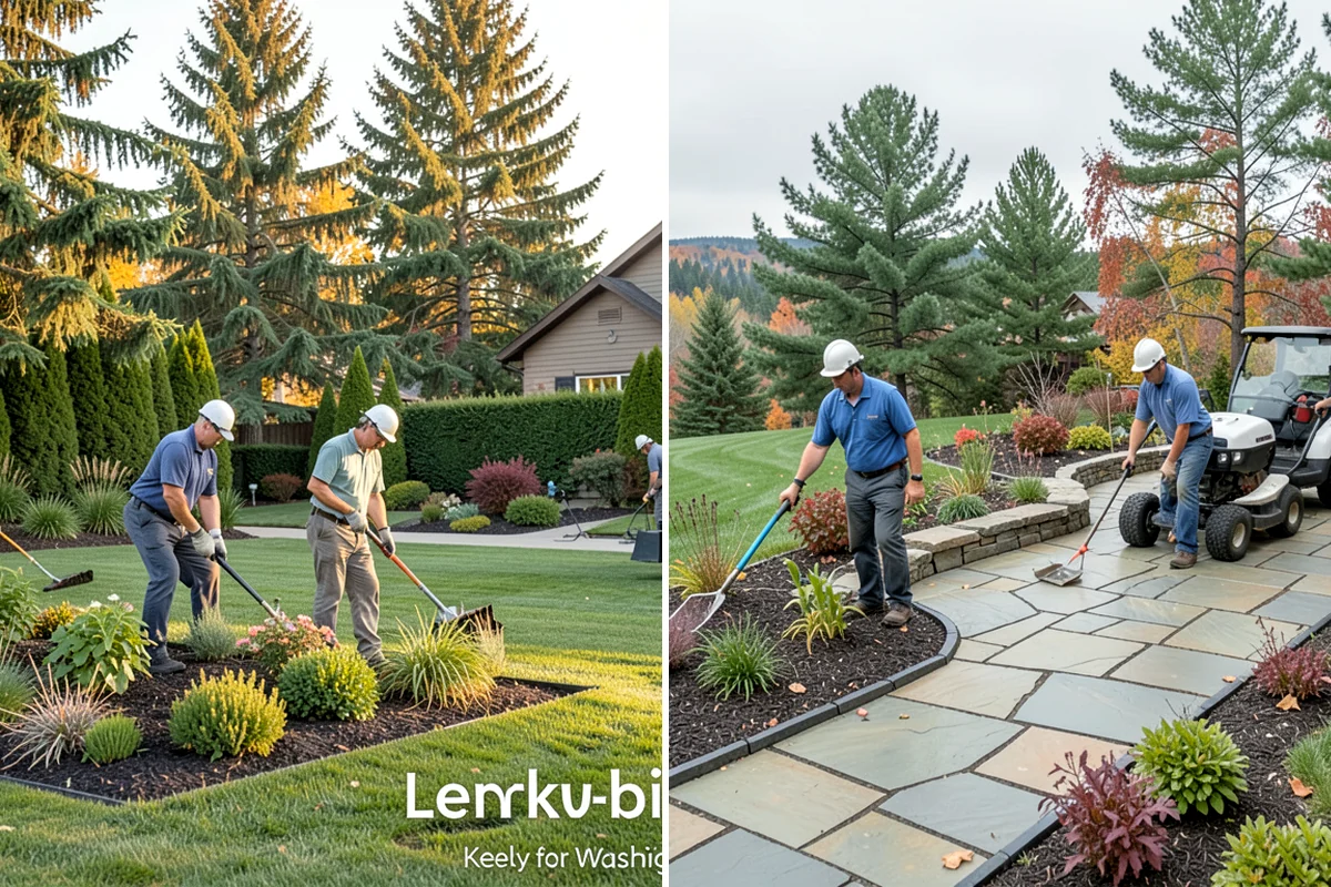 Fir Bark Installation in Hunts Point, King County, WA - Assess bed scale and recommend a small, medium, or large nugget grade