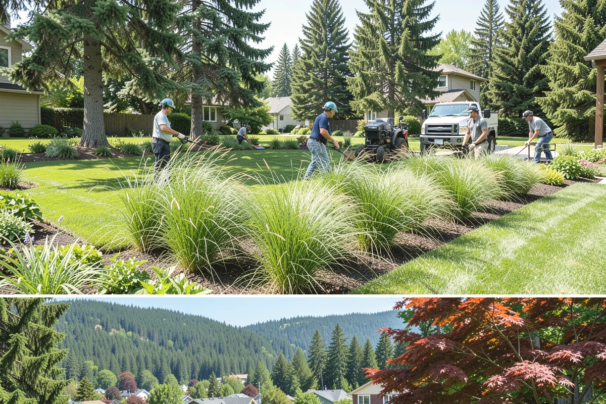 Fir Bark Installation in Index, Snohomish County, WA - Fir bark works well applied in spring or fall