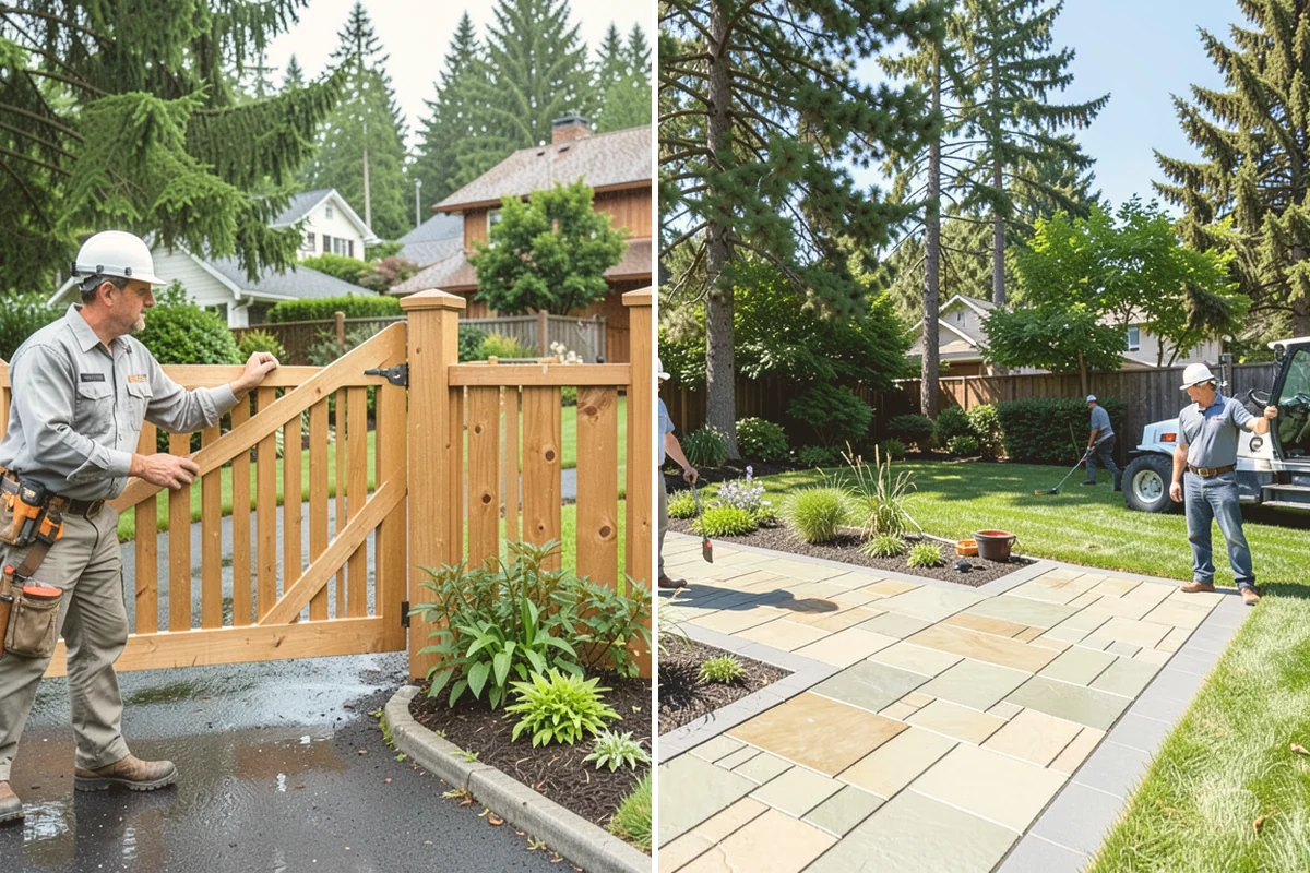 Fir Bark Installation in Kent, King County, WA - Assess bed scale and recommend a small, medium, or large nugget grade
