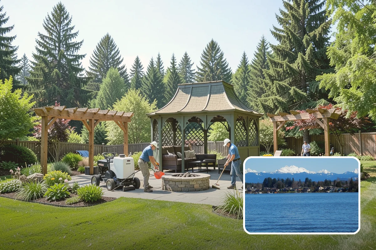 Fir Bark Installation in Lake Stevens, Snohomish County, WA - Excellent drainage that suits wet PNW soils
