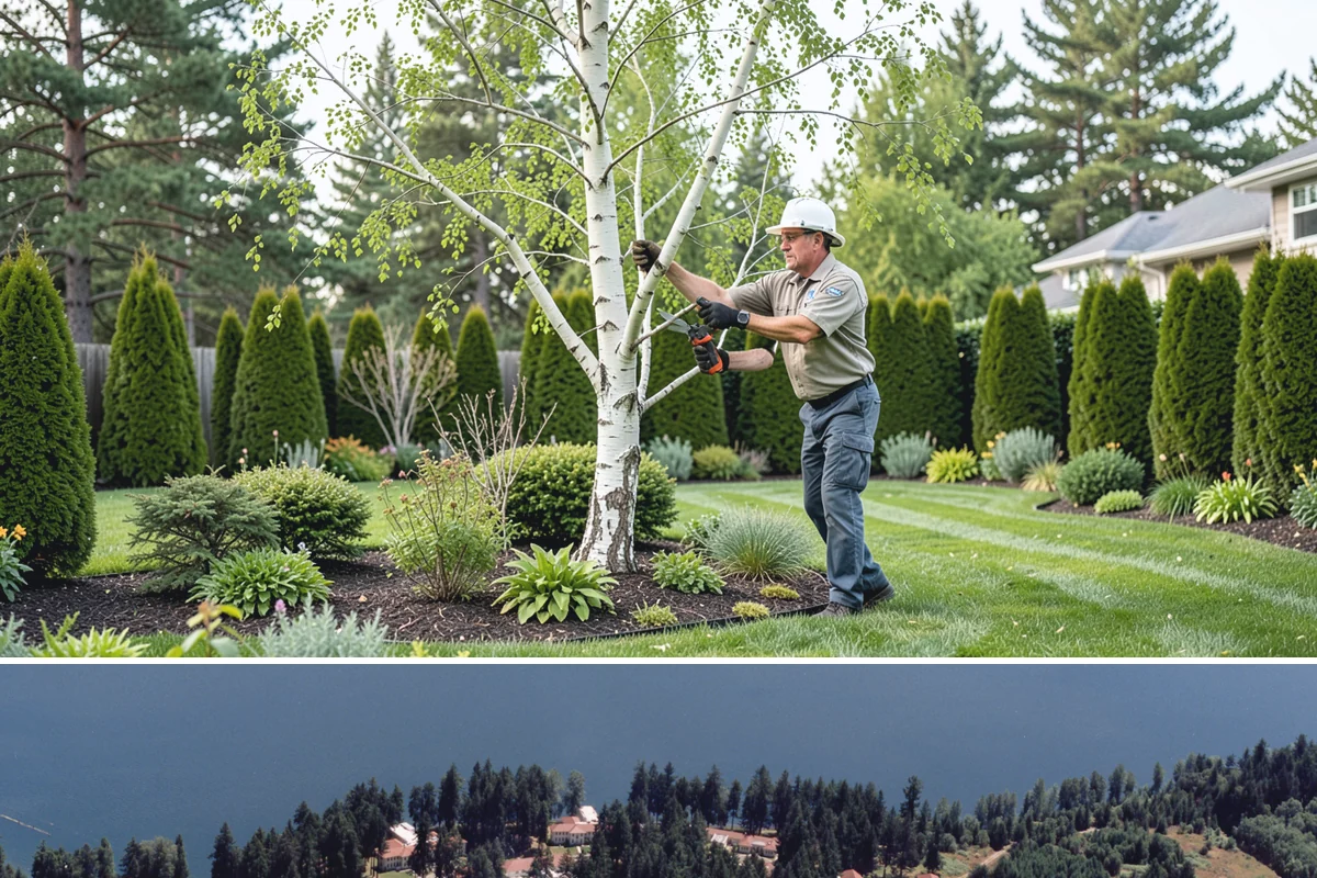 Fir Bark Installation in Lakewood, Pierce County, WA - Fir bark works well applied in spring or fall