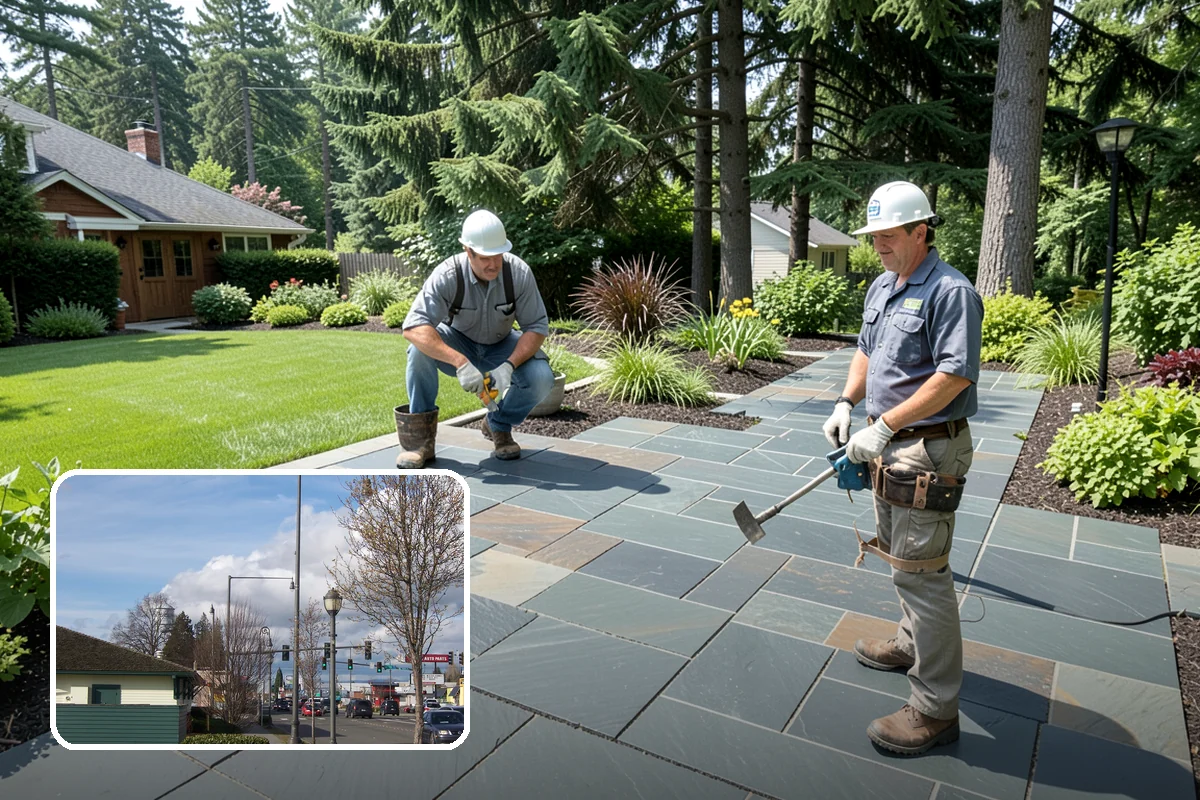 Fir Bark Installation in Marysville, Snohomish County, WA - Excellent drainage that suits wet PNW soils