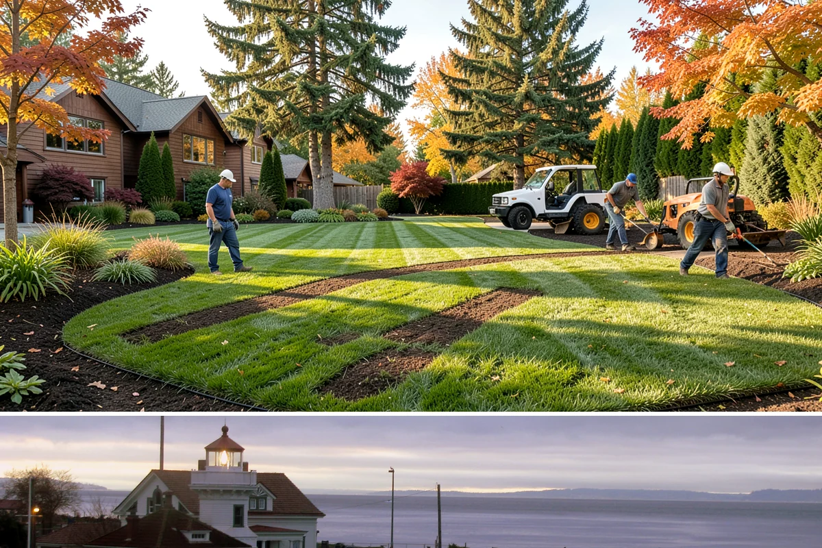 Fir Bark Installation in Mukilteo, Snohomish County, WA - Fir bark works well applied in spring or fall