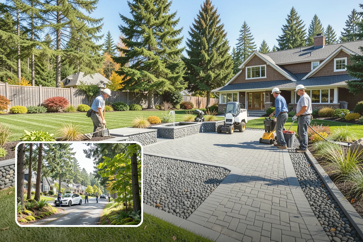 Fir Bark Installation in Normandy Park, King County, WA - Excellent drainage that suits wet PNW soils