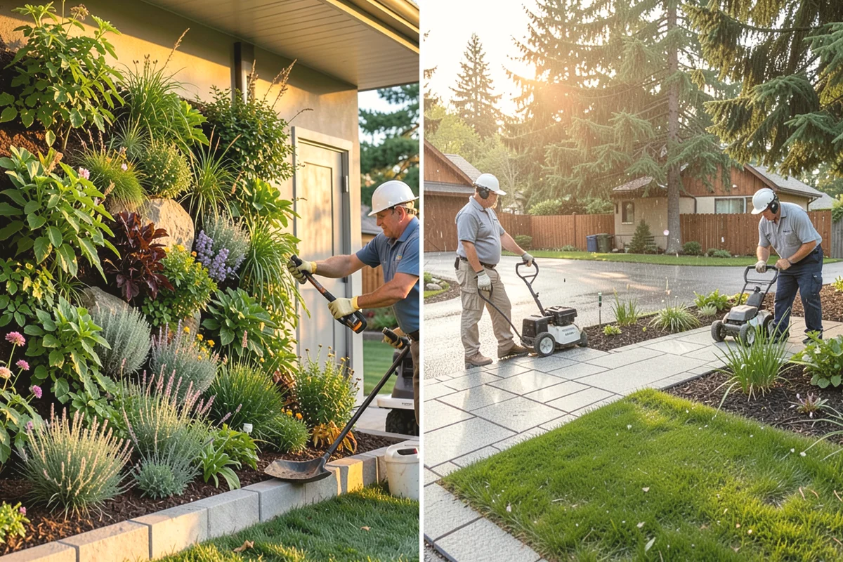 Fir Bark Installation in Oak Harbor, Island County, WA - Assess bed scale and recommend a small, medium, or large nugget grade