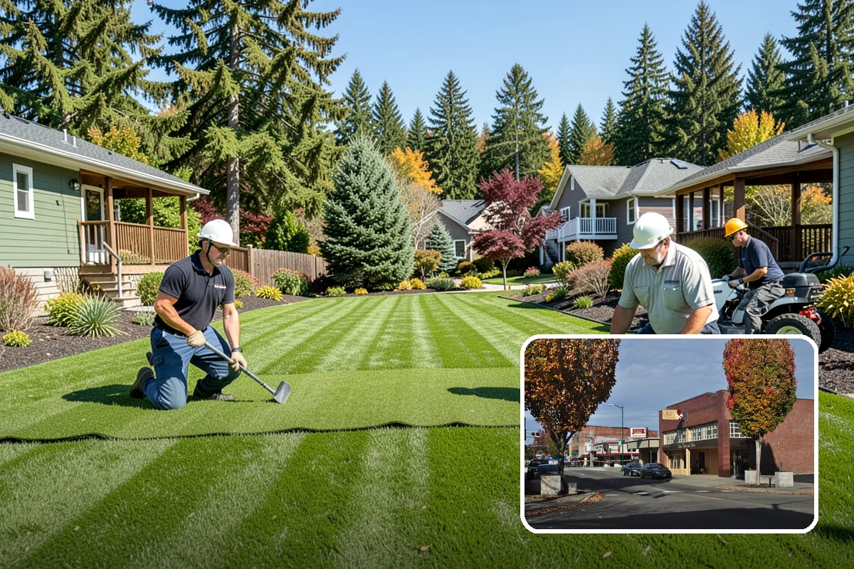 Fir Bark Installation in Puyallup, Pierce County, WA - Excellent drainage that suits wet PNW soils