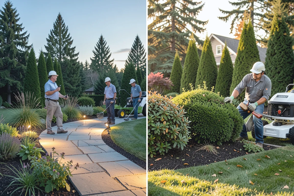 Fir Bark Installation in Renton, King County, WA - Assess bed scale and recommend a small, medium, or large nugget grade