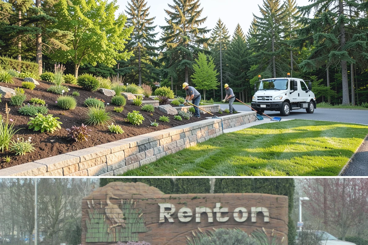 Fir Bark Installation in Renton, King County, WA - Fir bark works well applied in spring or fall