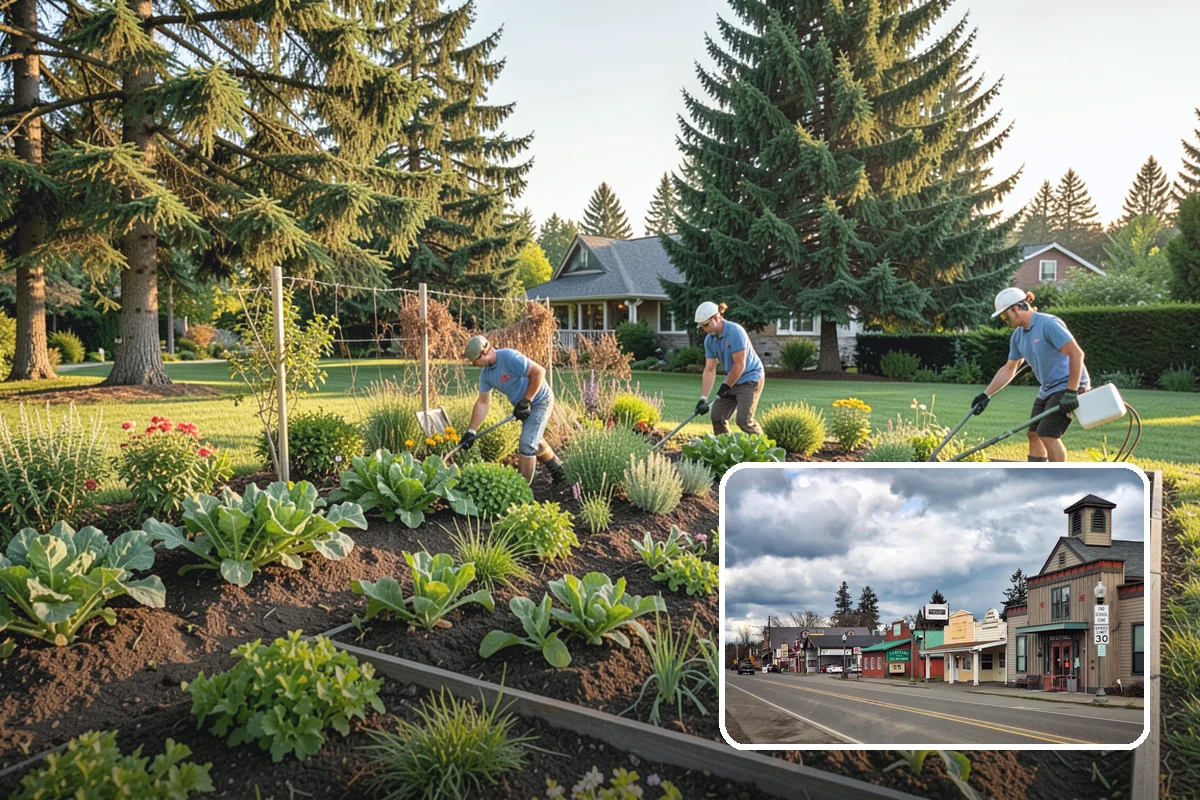 Fir Bark Installation in Roy, Pierce County, WA - Excellent drainage that suits wet PNW soils