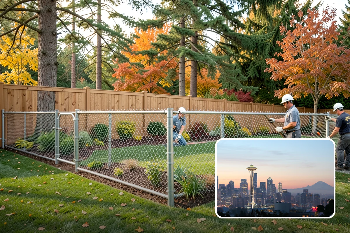 Fir Bark Installation in Seattle, King County, WA - Excellent drainage that suits wet PNW soils